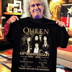 queen 50th anniversary thank you for memories t shirt Apparel