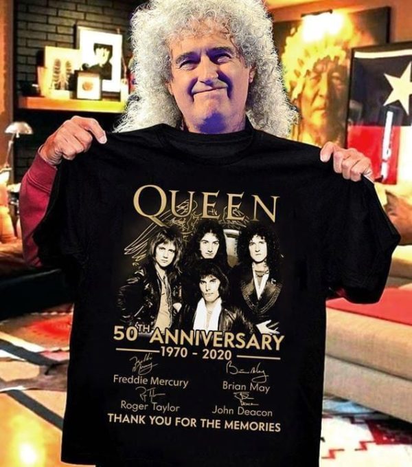 queen 50th anniversary thank you for memories t shirt Apparel