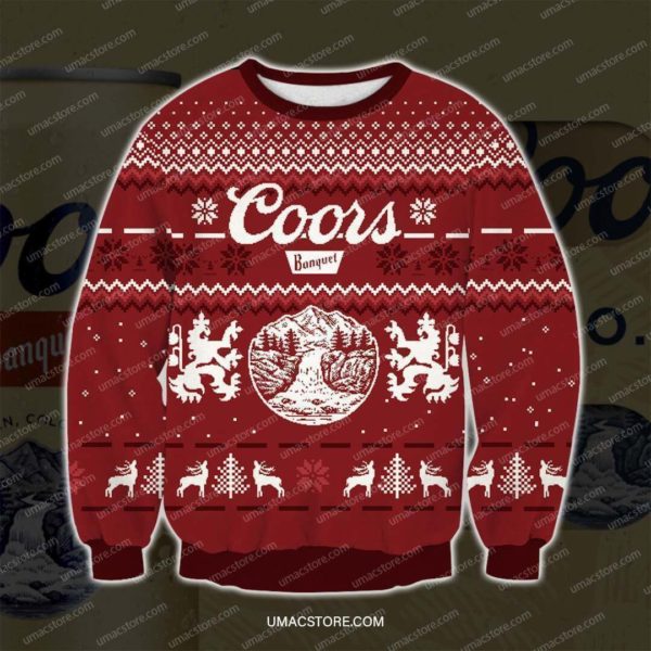 Coors Light 3D Christmas Sweatshirt Apparel