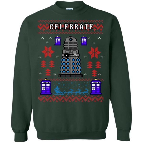 Doctor Who Celebrate Ugly Christmas Sweater Apparel