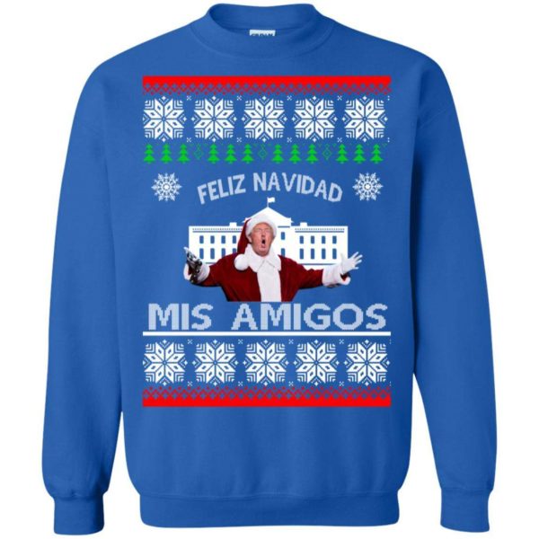 Donald Trump Feliz Navidad Mis amigos Christmas sweater Apparel