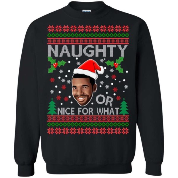 Drake Naughty or Nice for what Christmas sweater Apparel