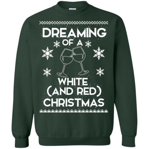 Dreaming of a White and Red Christmas sweater Apparel