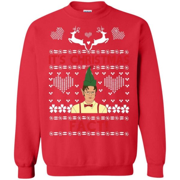 Dwight Shrute It’s Christmas fact sweater Apparel