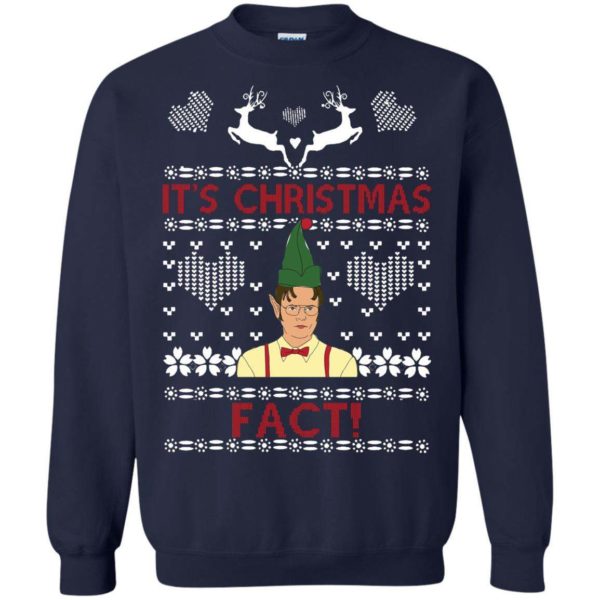 Dwight Shrute It’s Christmas fact sweater Apparel