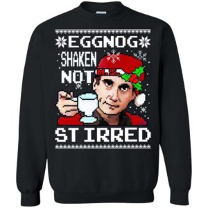 Eggnog shaken not stirred Christmas sweater Apparel