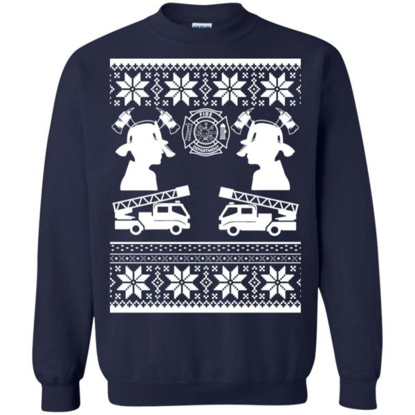 Firefighter Ugly Christmas sweater Apparel