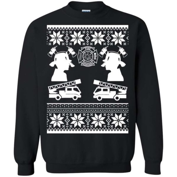 Firefighter Ugly Christmas sweater Apparel