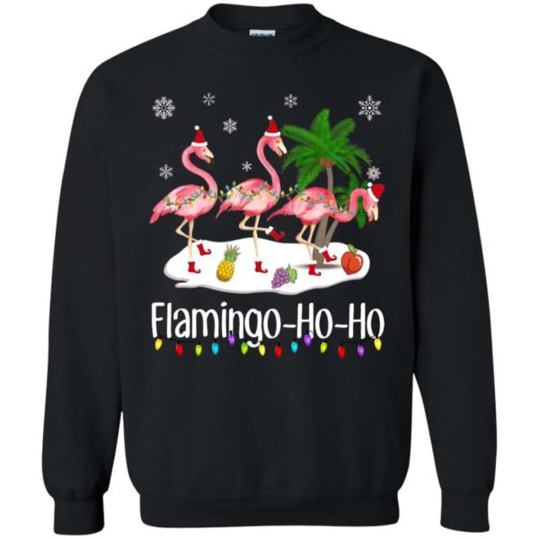 Flamingo Ho Ho Ho Christmas sweater Apparel