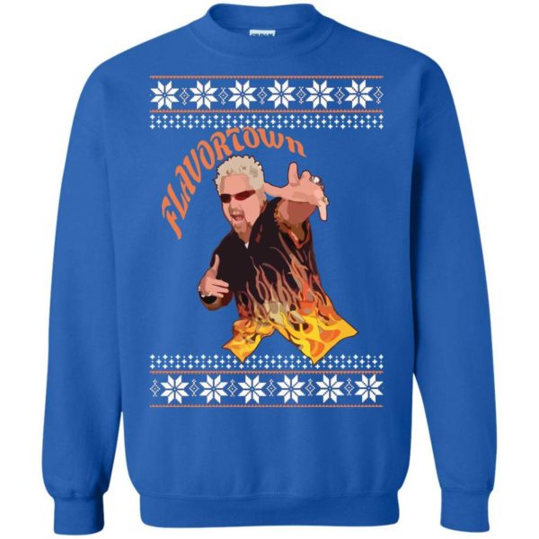 Flavortown Christmas Sweater Apparel