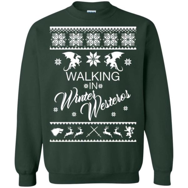 GOT Walking in winter Westeros Christmas sweater Apparel
