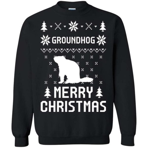 Groundhog Ugly Christmas Sweater Apparel