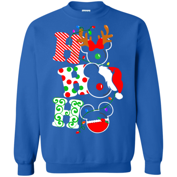 Ho ho ho Merry Christmas Mickey Disney Sweatshirt Apparel