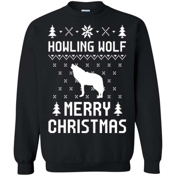 Howling Wolf Ugly Christmas Sweater Apparel