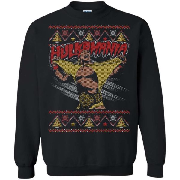 Hulkamania Hulk Hogan Pro Wrestling Ugly Christmas Sweater Apparel