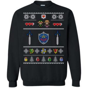 Hylian Shield Legend of Zelda Ugly Christmas Sweater Apparel