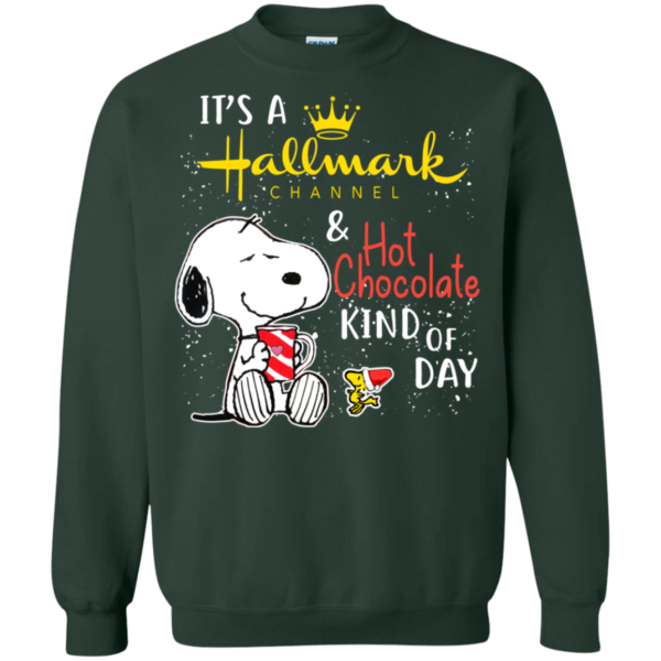 It’s a Hallmark and hot chocolate kind of day Snoopy Sweatshirt Apparel