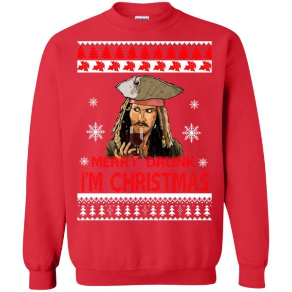 Jack sparrow Merry Drunk I’m Christmas sweater Apparel