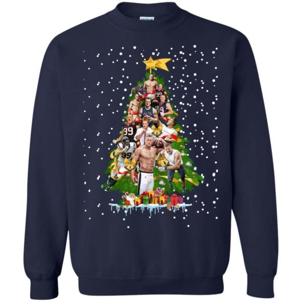 J.J. Watt Christmas Tree ugly sweater Apparel