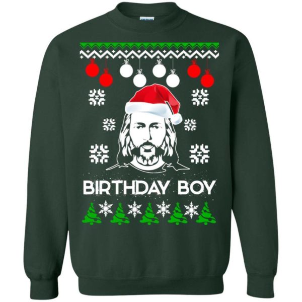 Jesus Birthday Boy Ugly Christmas sweater Apparel