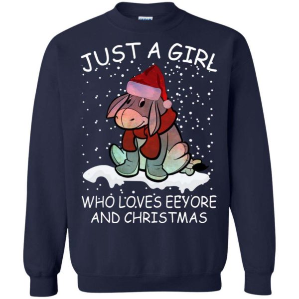 Just A Girl Who Loves Eeyore and Christmas Apparel