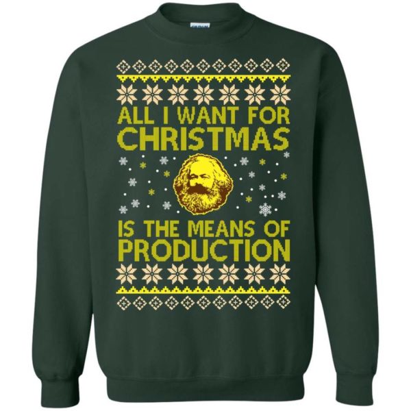 Kark Mark All I want for Christmas is the means of production sweater Apparel