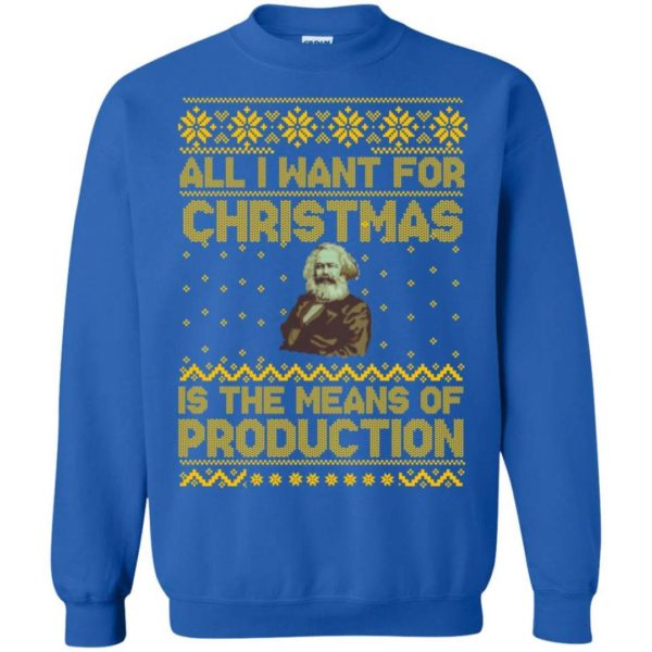 Karl Marx All I want for Christmas is the means of production sweater Apparel