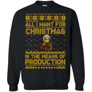 Karl Marx All I want for Christmas is the means of production sweater Apparel