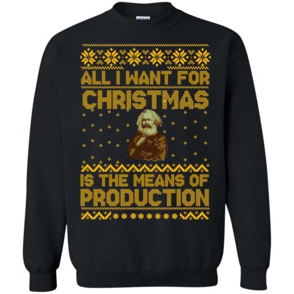 Karl Marx All I want for Christmas is the means of production sweater Apparel