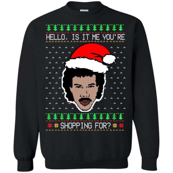 Lionel Richie Hello Ugly Christmas Sweater Apparel