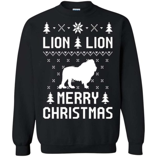 Lion Ugly Christmas Sweater Apparel