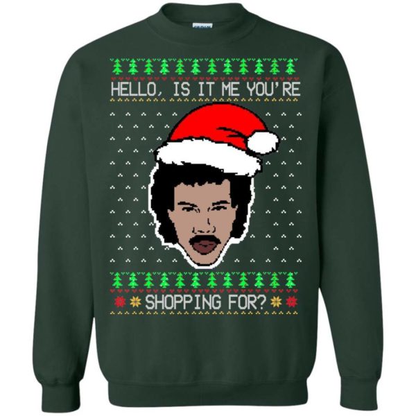 Lionel Richie Hello Ugly Christmas Sweater Apparel