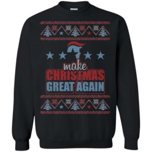 Make Christmas Great Again Donald Trump Ugly Christmas Sweater Apparel