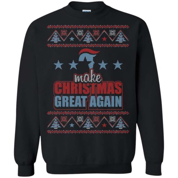 Make Christmas Great Again Donald Trump Ugly Christmas Sweater Apparel