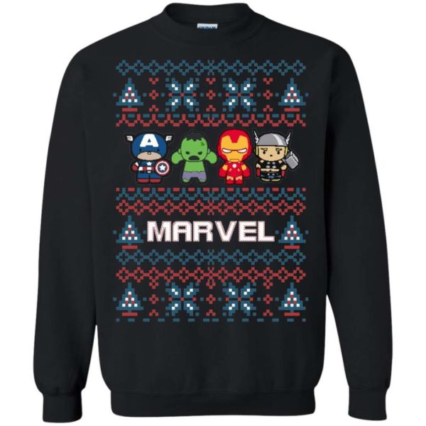Marvel Chibiguys Ugly Christmas Sweater Apparel