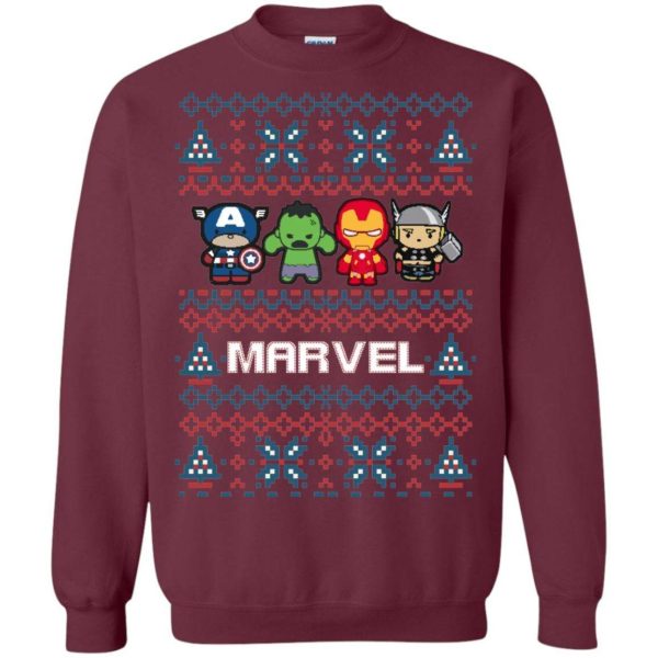 Marvel Chibiguys Ugly Christmas Sweater Apparel