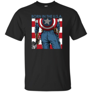 Marvel Captain America Born in The USA Shirt Apparel