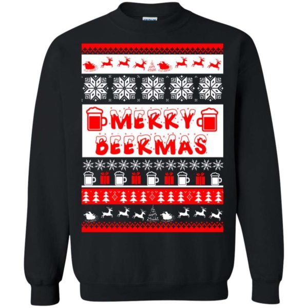 Merry Beermas Christmas sweater Apparel