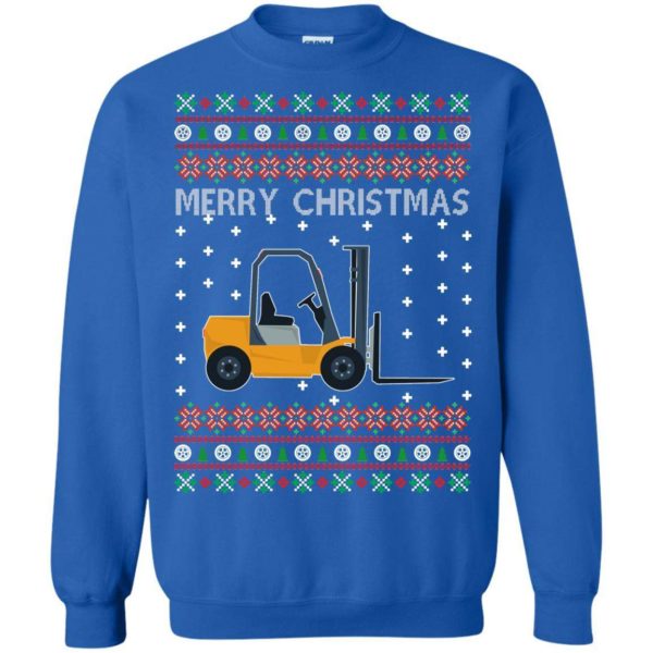 Merry Christmas Forklift ugly sweater Apparel
