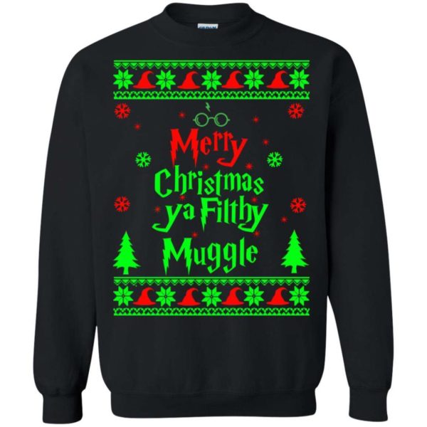 Merry Christmas ya filthy animal ugly sweater Apparel