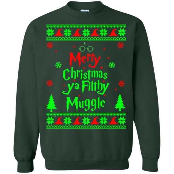Merry Christmas ya filthy animal ugly sweater Apparel