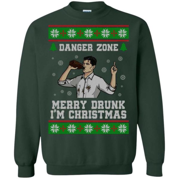 Merry Drunk Sterling Archer Ugly Christmas Sweater Apparel