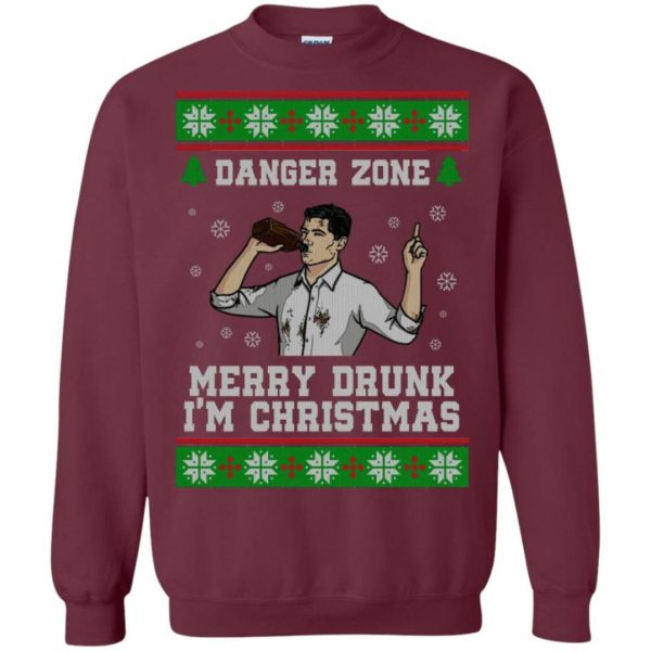 Merry Drunk Sterling Archer Ugly Christmas Sweater Apparel