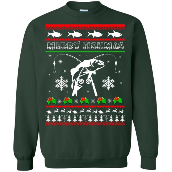 Merry Fishmas Ugly Christmas sweater Apparel