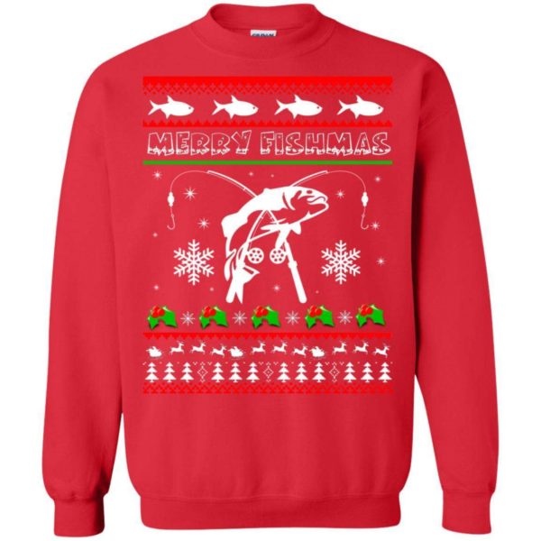 Merry Fishmas Ugly Christmas sweater Apparel