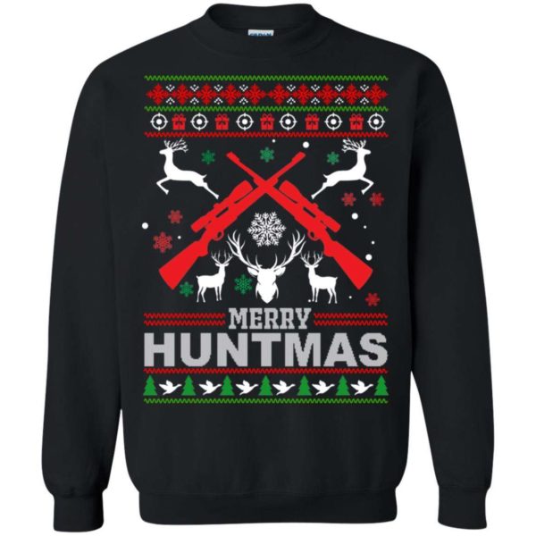 Merry Huntmas Christmas sweater Apparel