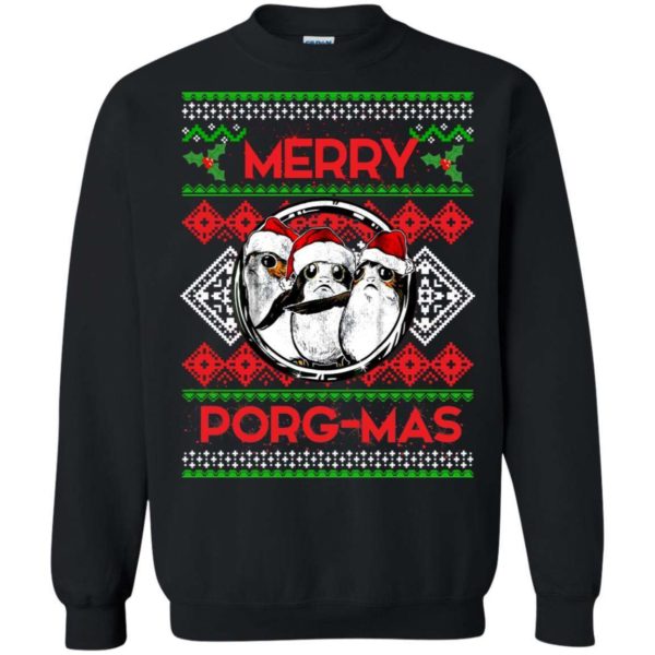 Merry Porg Mas sweater Apparel