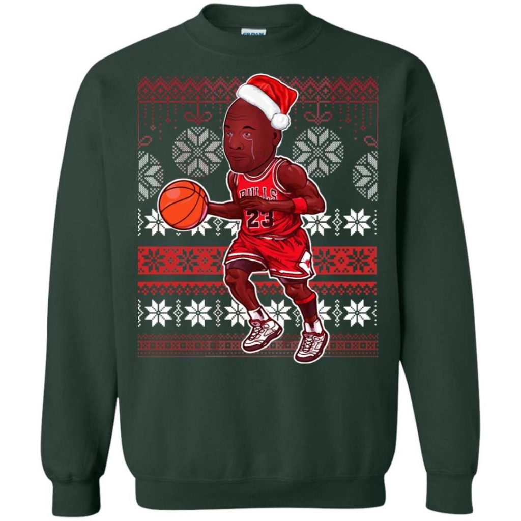Michael Jordan Crying Meme Ugly Christmas Sweater