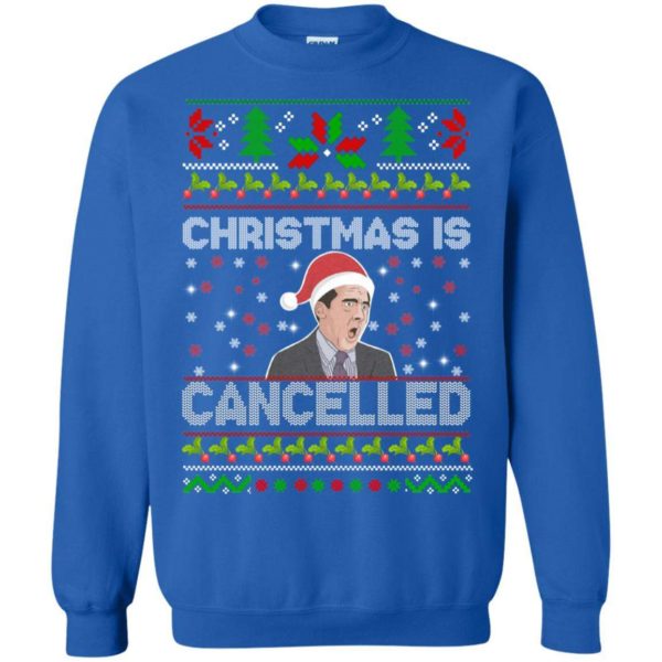 Michael scott Christmas is cancelled sweater Apparel