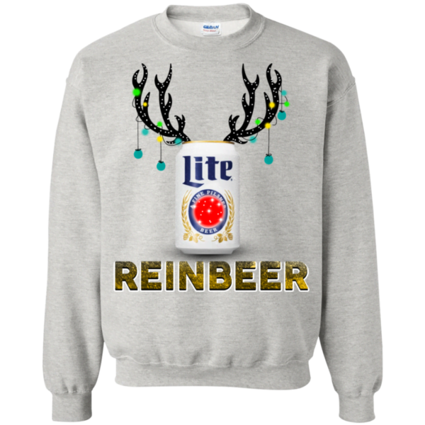 Miller Lite Reinbeer Sweater Apparel